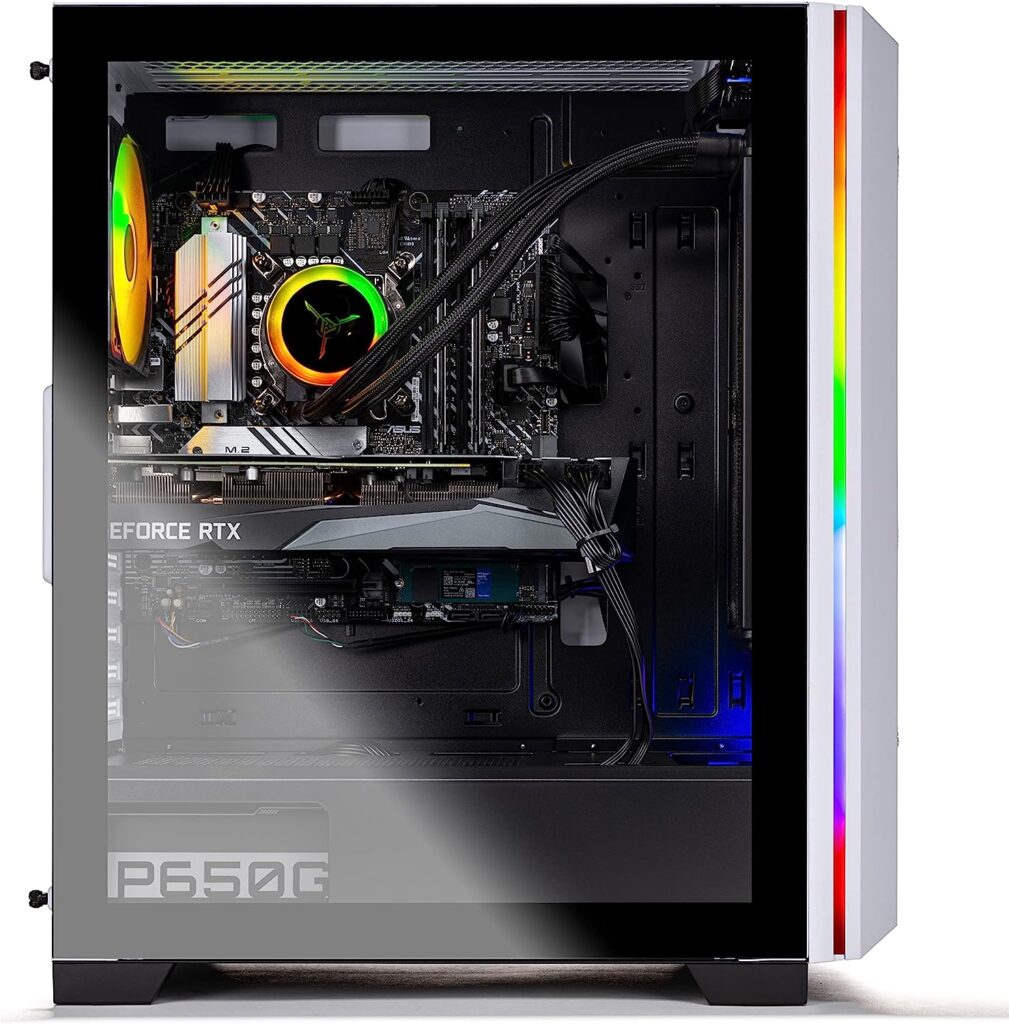 Skytech Chronos Gaming PC Desktop â AMD Ryzen 7 5800X 3.8 GHz, NVIDIA RTX 4070 Ti, 1TB NVME SSD, 16GB DDR4 RAM 3200, 750W Gold PSU, 360mm AIO, 11AC Wi-Fi, Windows 11 Home 64-bit